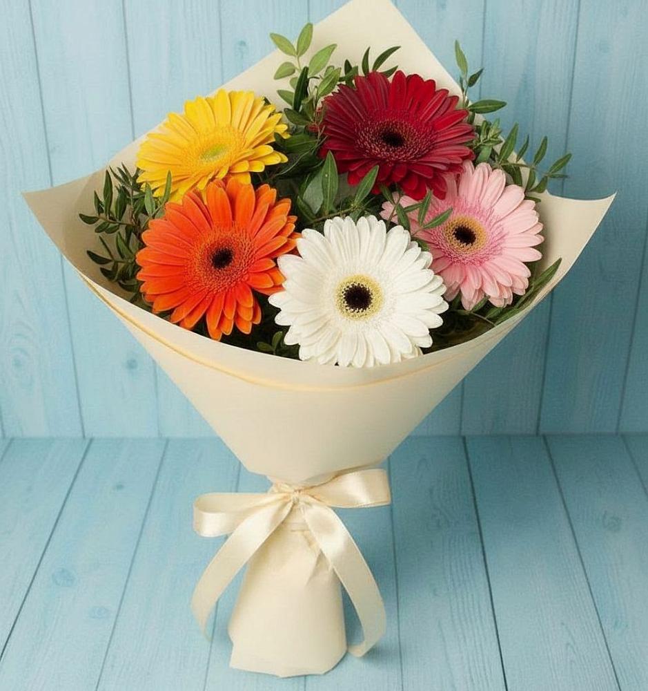 Букет цветов из: Герберы в Балтийском