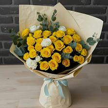 Букет цветов из:  Розы в Балтийском