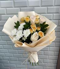 Букет цветов из:  Розы и Хризантемы в Балтийском