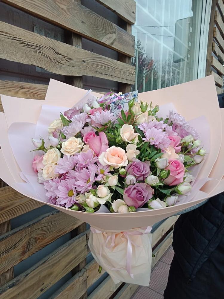 Букет цветов из: Розы и Хризантемы в Балтийском