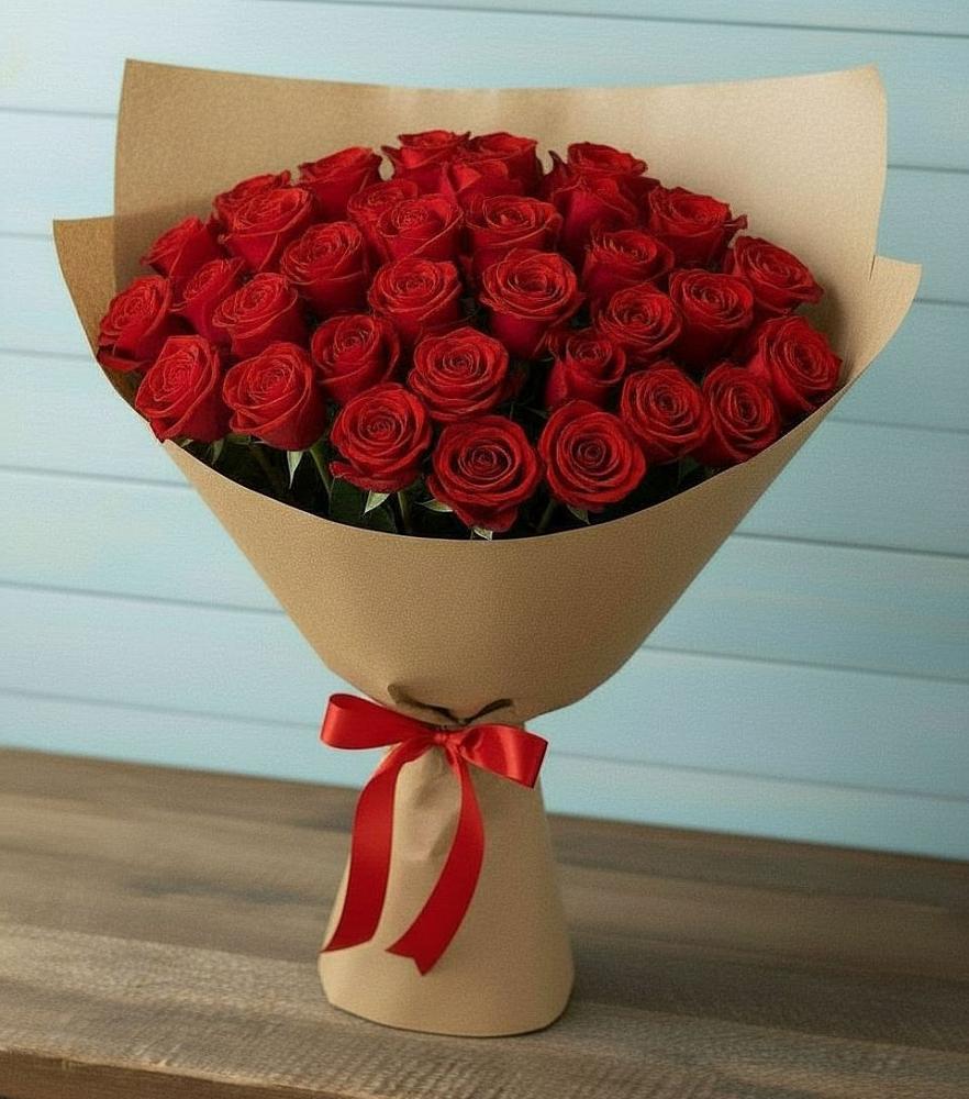 Букет Красные розы Милано в Балтийском