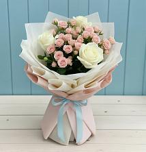 Букет цветов из:  Розы в Балтийском
