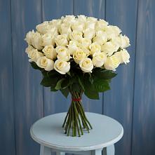 Букет 51 Белая роза Эдлесс Лав #REPLACE_PRED# Балтийском