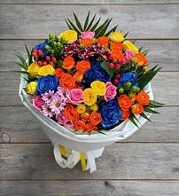 Букет цветов из:  Розы и Хризантемы #REPLACE_PRED# Балтийском