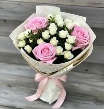 Букет цветов из:  Розы в Балтийском