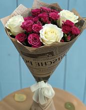Букет цветов из:  Розы в Балтийском