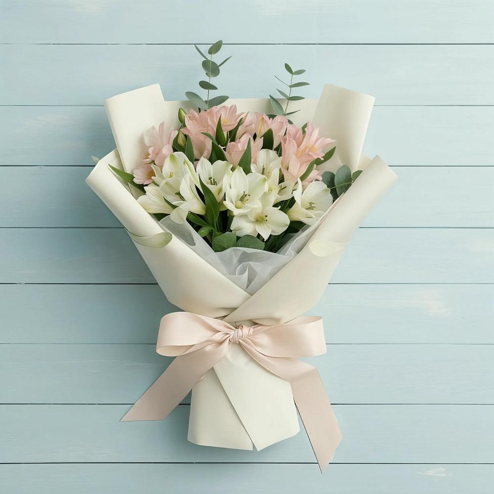 Букет цветов из: Альстромерии в Балтийском