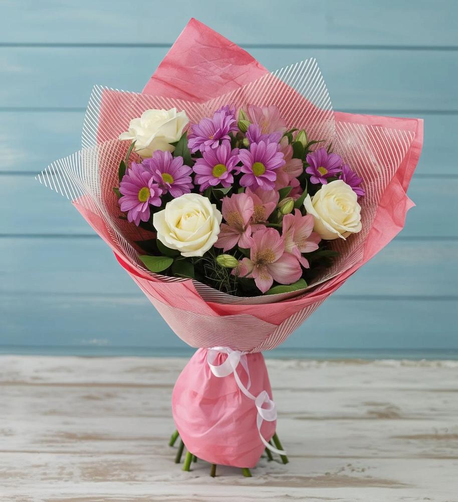 Букет цветов из: Герберы в Балтийском