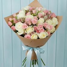 Букет цветов из:  Розы в Балтийском